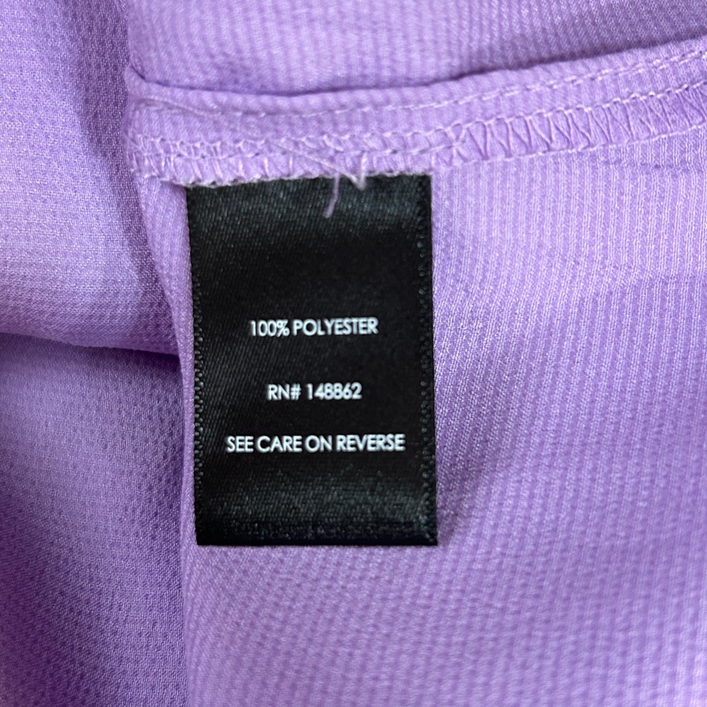 Torrid Lilac Purple Satin Tie Neck Long Sleeve Blouse Plus Size 00 Med/Large - Picture 7 of 9